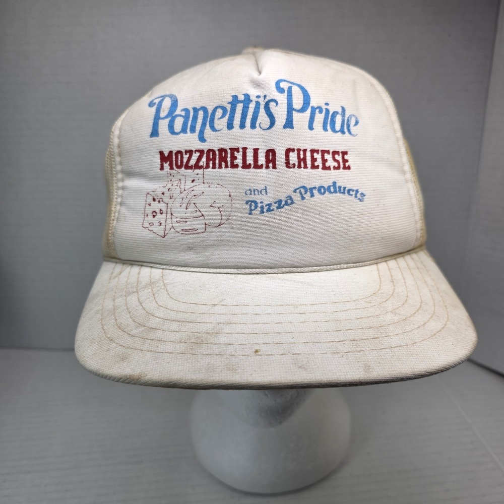 VTG Young An Panetti's Pride Mozzarella Cheese Advertising Trucker Hat‎ Snapback